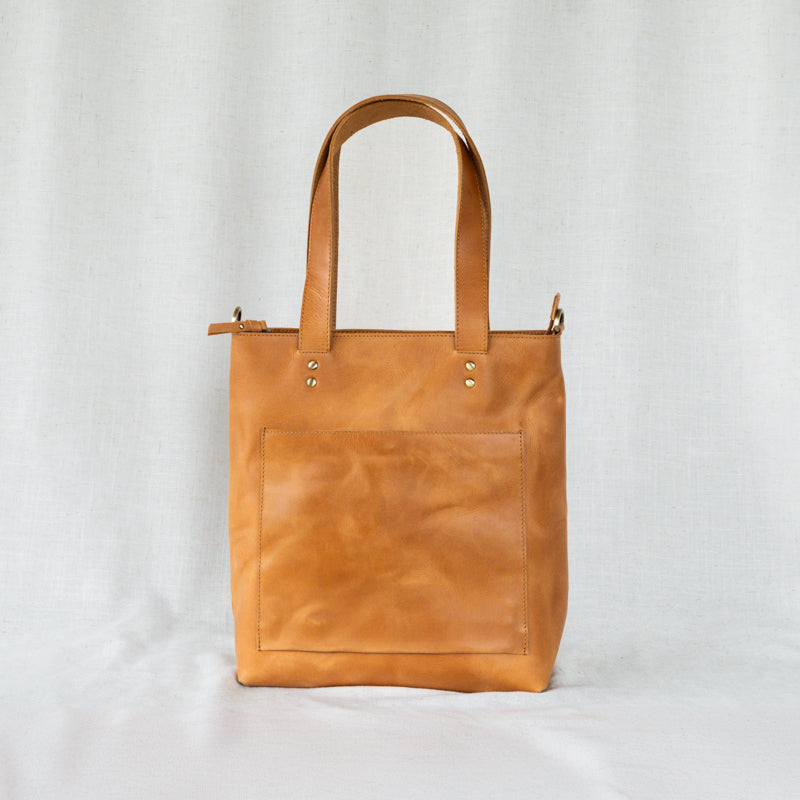 Leather bucket tote bag best sale