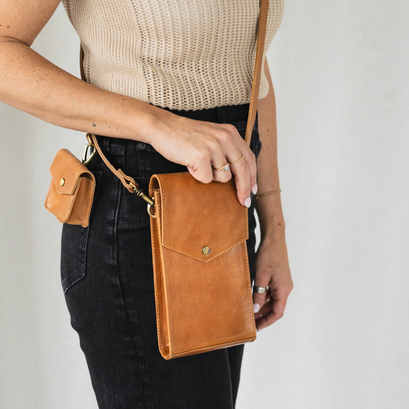 Woman wearing Euro Phone Crossbody by Elevate