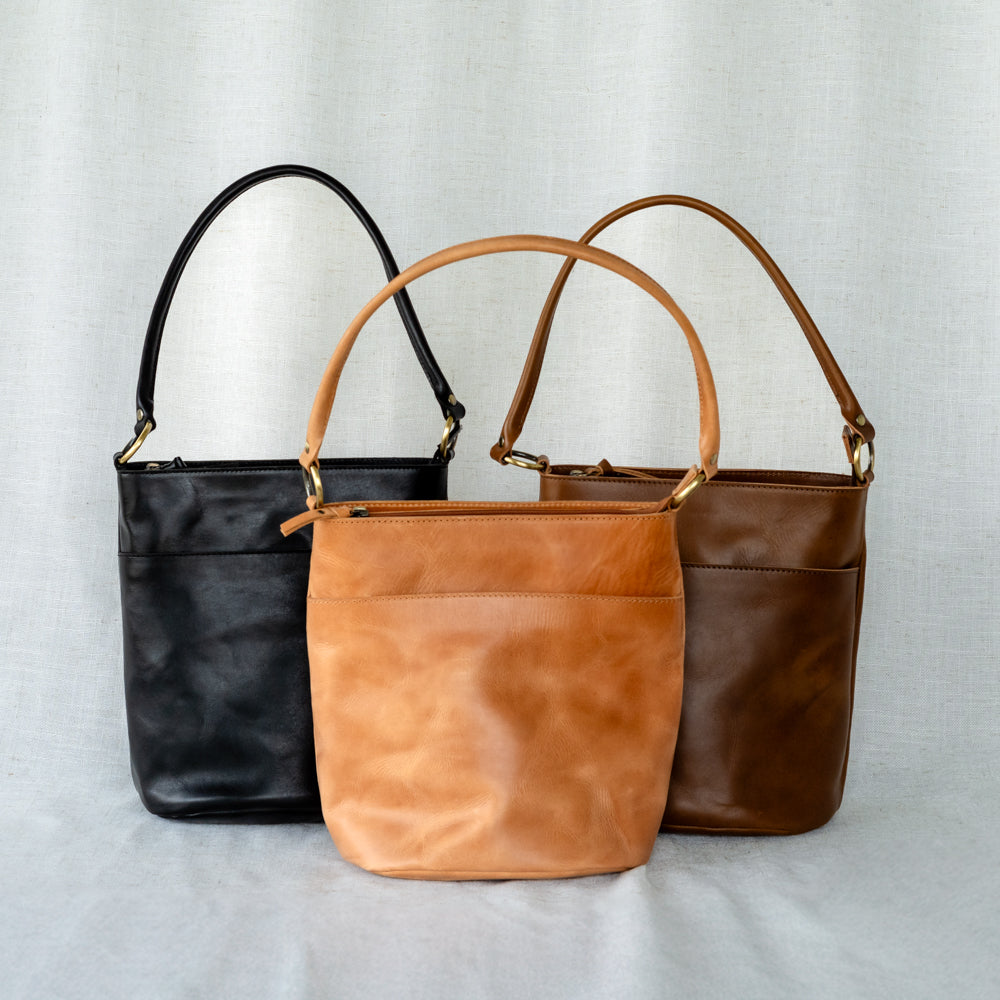 Newest Elevate People Camel Tote Leather Crossbody