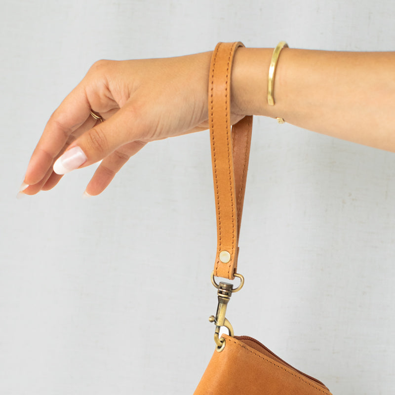 Leather newest Wristlet