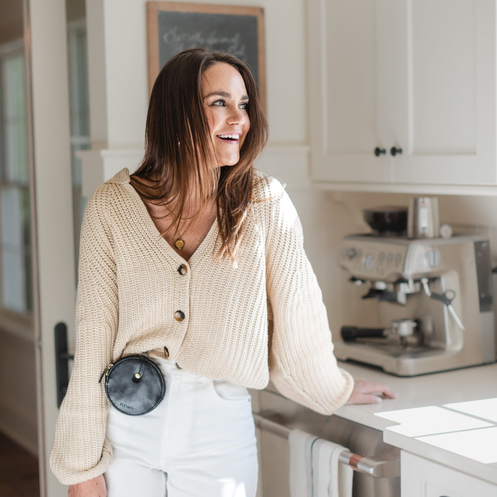 Woman wearing Elevate Coin Purse 