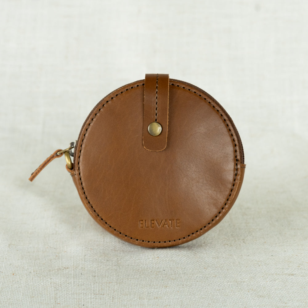 Elevate Coin Purse in chestnut